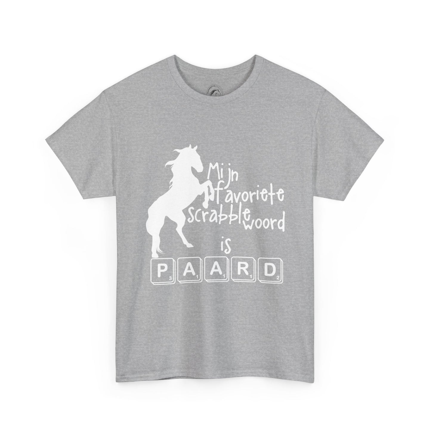 Mijn favoriete scrabble woord is PAARD