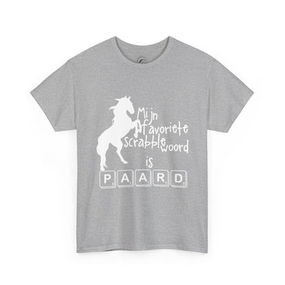 Mijn favoriete scrabble woord is PAARD