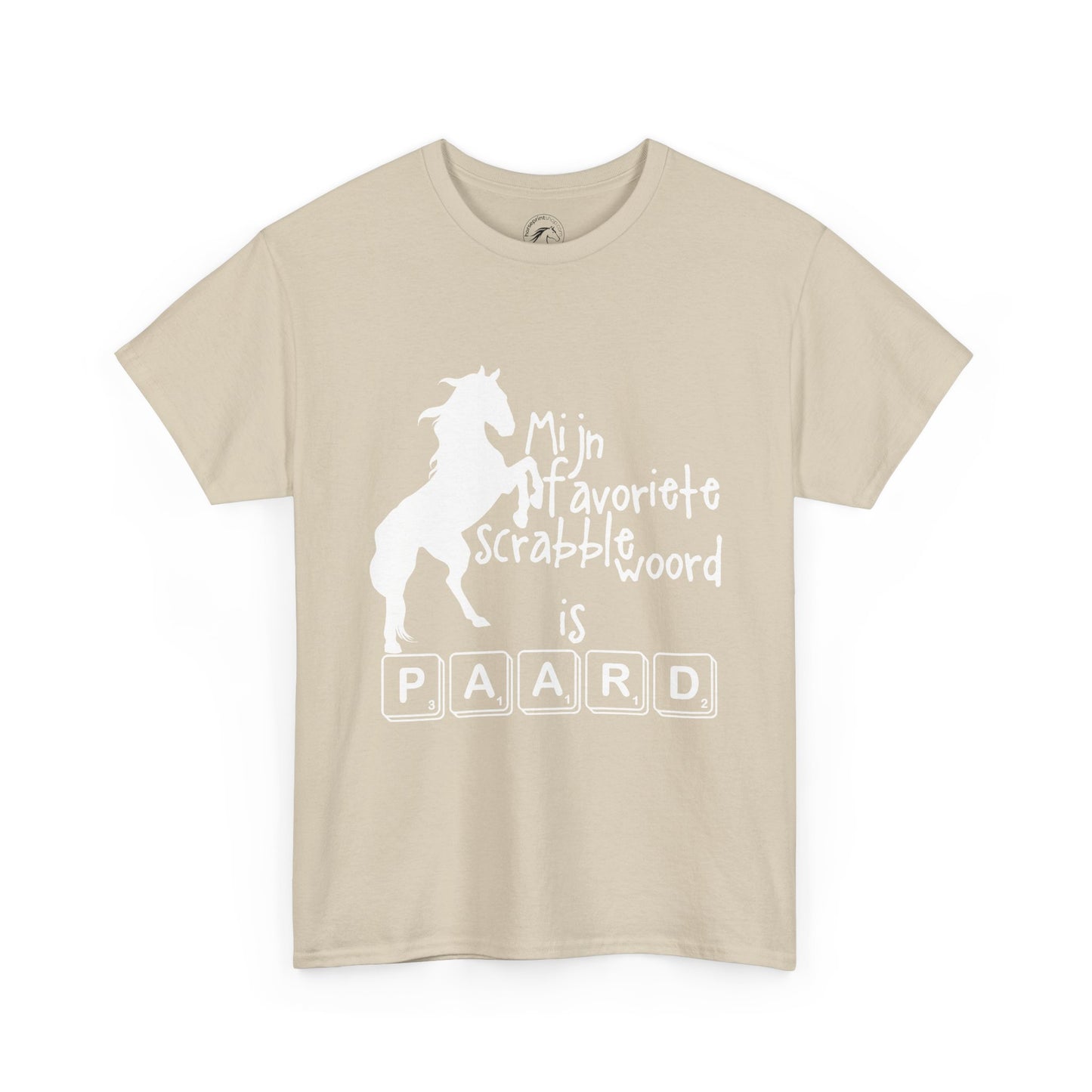 Mijn favoriete scrabble woord is PAARD