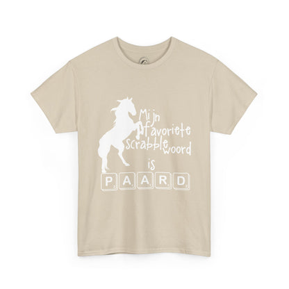 Mijn favoriete scrabble woord is PAARD