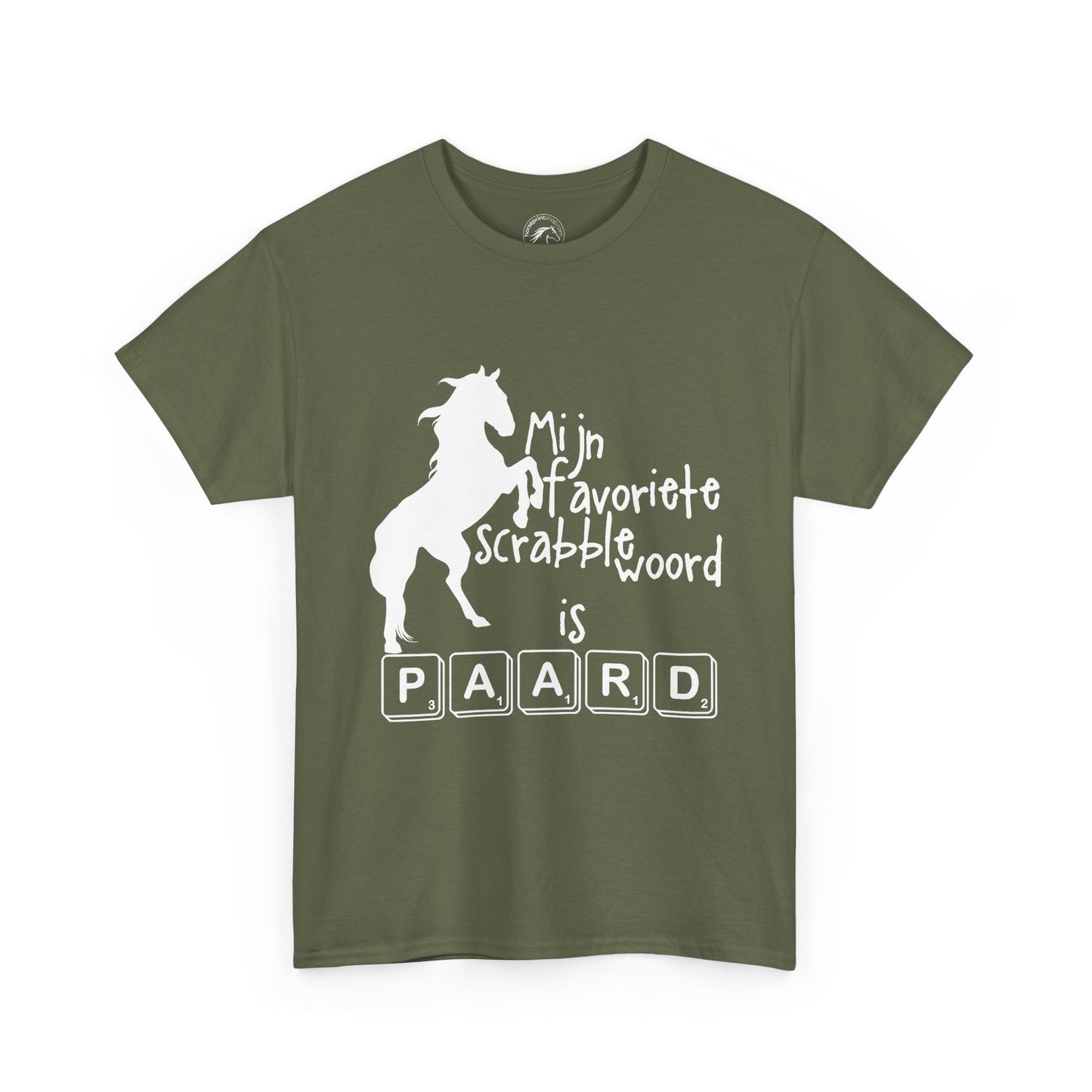 Mijn favoriete scrabble woord is PAARD